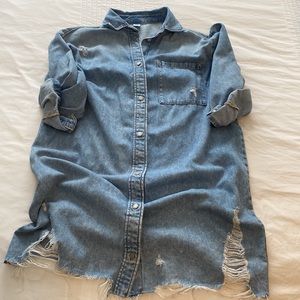 Denim Shirt Dress